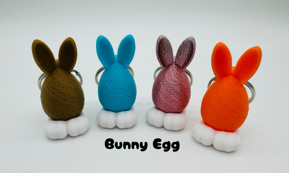 Bunny Egg Key Rings